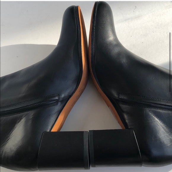 Vince Blakely leather ankle heel bootstrap 7 37 - Picture 4 of 7